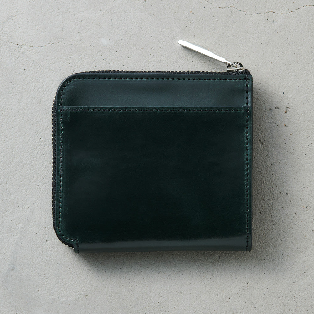 【限定】希少なコードバンのミニ財布｜銀糸で刺繍されたホワイトタイガー（白虎）